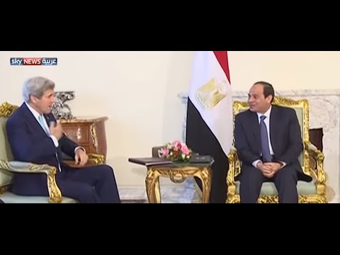 فيديو ليبيا ضمن محادثات السيسي ووزير الخارجية الأميركي