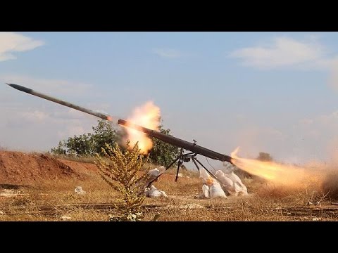 شاهد تركيا تقصف مواقع لـ داعش في حلب