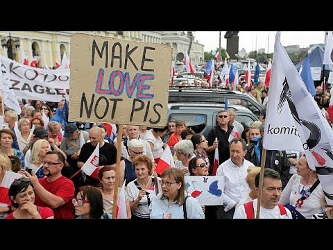 بالفيديو البولنديون يحتفلون بذكرى أول انتخابات حرة في بلدهم