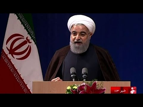 بالفيديو  الرئيس الإيراني يتهم نظيره الاميركي بمساعدة المتطرفين