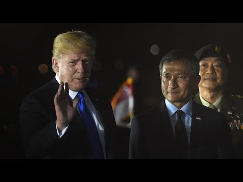 شاهدترامب وكيم يصلان إلى سنغفورة حيث إرساء السلام فرصة لمرة واحدة