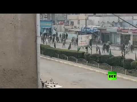 شاهد صدامات بين المُحتجين وقوات الأمن في واسط