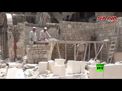 بعد انتهاء عمليات الترميم بسبب الدمار الذي خلفه المتطرفين